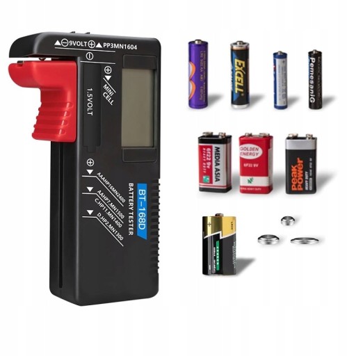 TESTER BATÉRIÍ AAA AA BT-168D