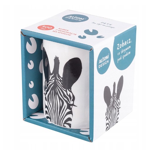 ZEBRA DARČEKOVÝ HRNÍČEK S DEKORACIOU NA DNE 300ml HRNÍČEK V KRABIČKE