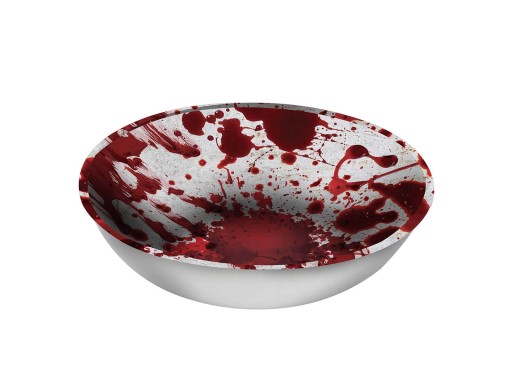 Krvavá halloweenska misa 27 cm 1 ks