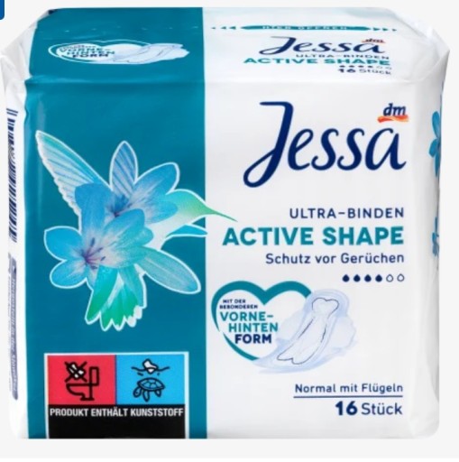 Jessa Aktive Shape Ultra hygienické vložky 16 ks