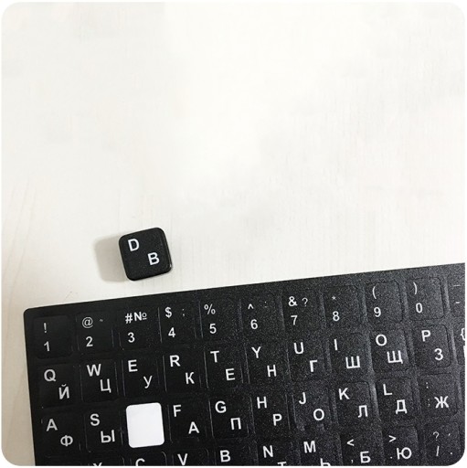 NÁLEPKY NA KLÁVESNICU PRENOSNÝ POČÍTAČ QWERTY CYRILLIC