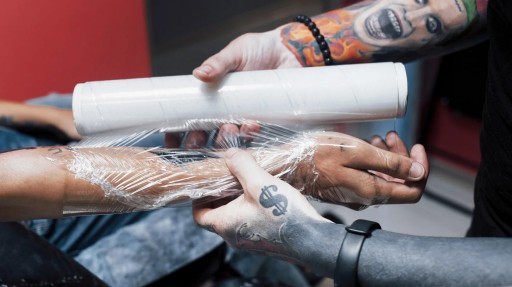 Kozmetická fólia na kozmetické úpravy Body Wrapping Tattoos v rolke