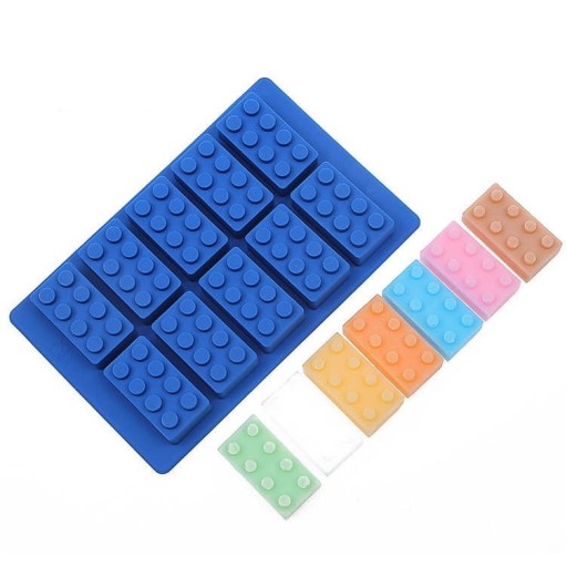 Silikónová forma LEGO kocky na fondantové čokoládové želé, 1 ks