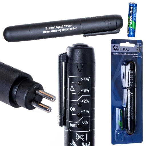 5-LED tester brzdovej kvapaliny