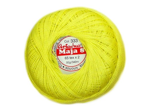 Cordonek MAJA 8 Ariadna 0333 citrón 50g 340m