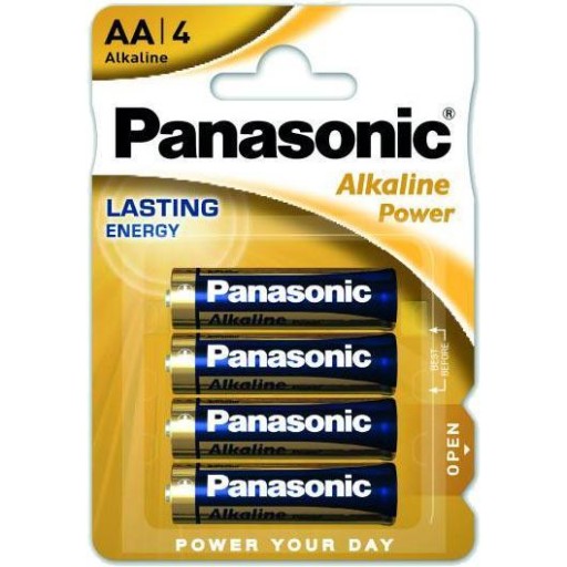 BLISTER 4 ALKAICKÝCH BATÉRIÍ PANASONIC LR6 AA