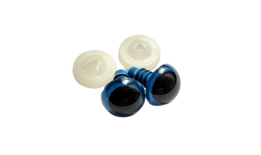 1 pár očiek pre maskotov 12mm modrý