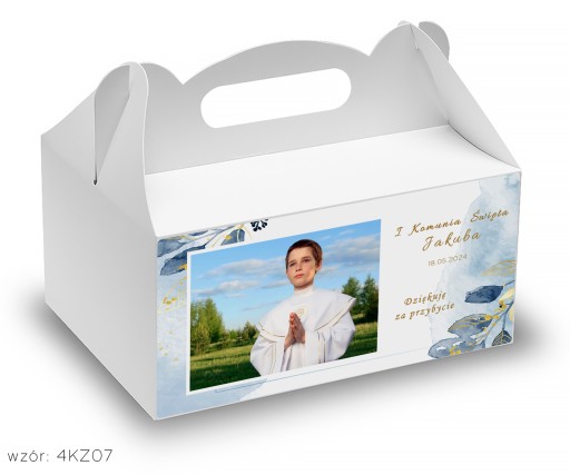 prijímacie koláčové boxy Sväté prijímanie +personalizácia s fotkou dieťaťa