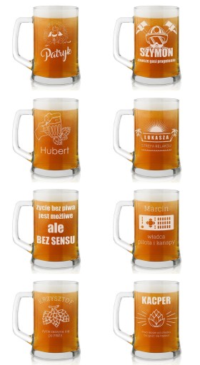 Pivný krígeľ s gravírovaním Darček k narodeninám pre muža, otca, dedka, 500 ml