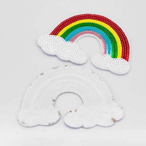 Termo náplasť s flitrami Rainbow 101x144x1,5mm 2ks