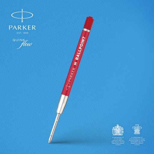 NÁPLŇ GUĽOVÉHO BOTU PARKER, ČERVENÁ, 2 KS, VEĽKOSŤ M