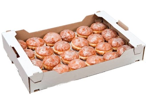 KARTÓNOVÁ KRABIČKA NA DONUTY COOKIES 30x40x8 BIELA