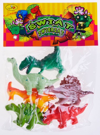 DINOSAURY SÚPRAVA DINOSAUROV 6 KS GUMOVÝCH POSTAVIČKÁCH