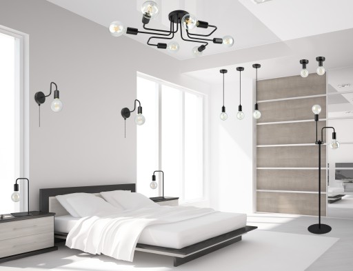BODOVÁ STROPNÁ LAMPA LOFT EDISON LABYRYNT G95