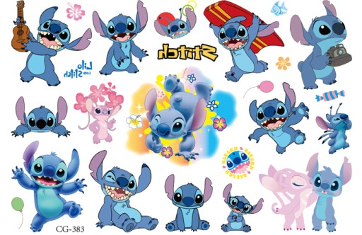 Odnímateľné tetovania pre deti LILO a STITCH CG383