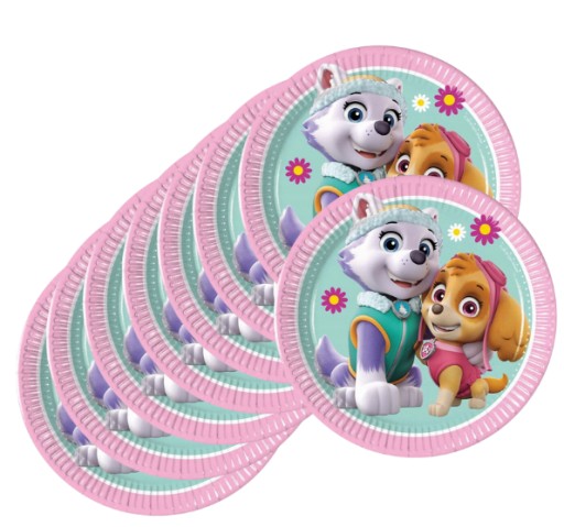 Paw Patrol Skye papierové taniere 8 kusov Narodeniny 1.-99