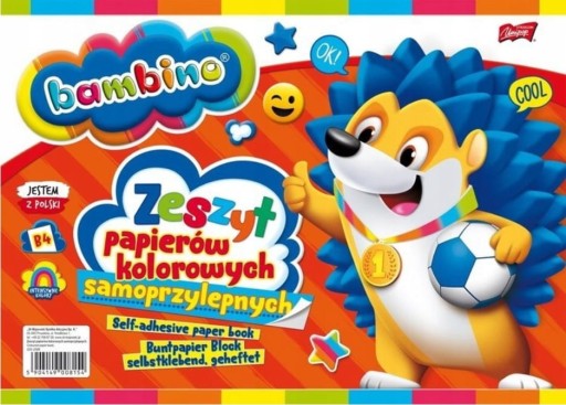 BAMBINO Zápisník z farebných samolepiacich papierov