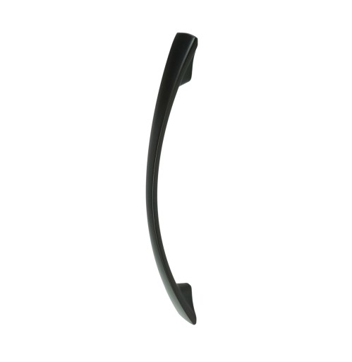 Nábytková úchytka do skrine, šatníka, zásuvky, čierna, podkrovie, rozteč 128 mm