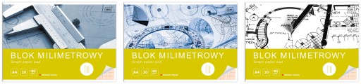 Milimetrový blok A4 20 80g Interprint