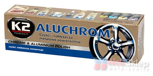 HLINÍKOVÁ ALUCHROM K2 LEŠTIACA PASTA PRE CHROM A E