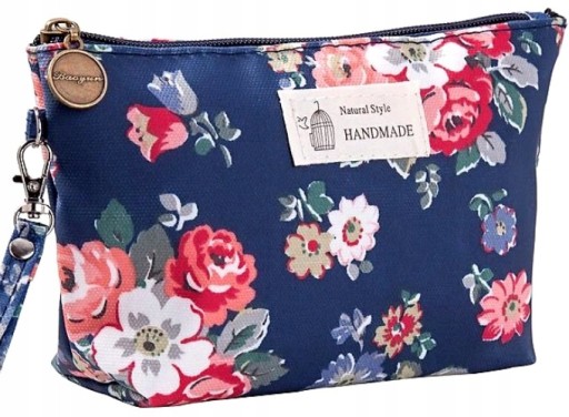 Kozmetická taštička Organizér na kozmetiku s kvetmi, Letná, Dámska, BOHO zips