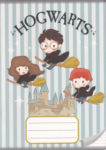 4x zošit A5, farebná linka, 16 strán HARRY POTTER