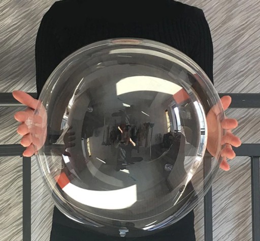 Okrúhly priehľadný balónik 10 ks priehľadná guľa Priemer 35 cm