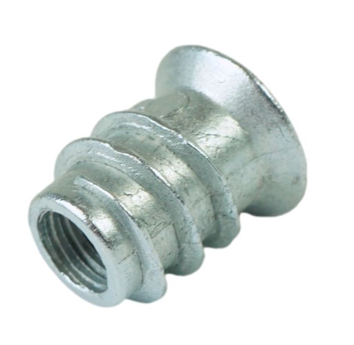 10x nástrčka M6 x 13 mm, dvojzávitová skrutka do dreva, nábytková vložka