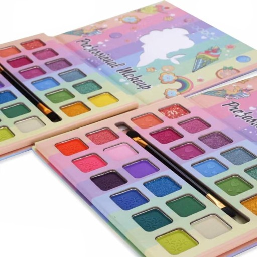 NÁDHERNÁ MAKEUP PALETTE 24 MATNÉ A TRBLITÉ ZRKADLO IGOODCO