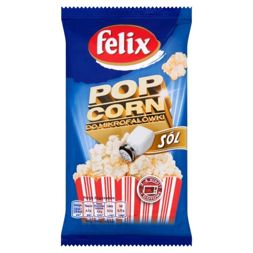 Felix Popcorn slaný do mikrovlnky 90 g