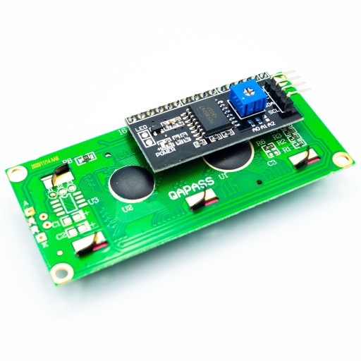 Modrý LCD 1602 16x2 HD44780 s i2C konvertorom Arduino obrazovky