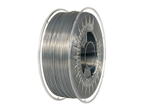 PLA SILK vložka 5m - Devil Design SILK 1,75mm Silver / Silver
