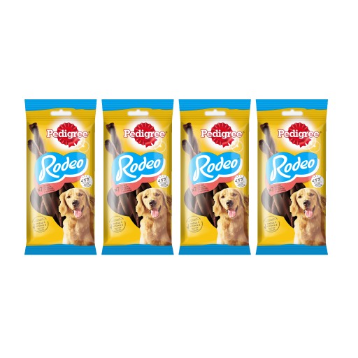 PEDIGREE Rodeo psie maškrty s hovädzím mäsom 4x123 g