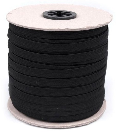PLOCHÁ GUMA Úplet 20mm - 5m ČIERNA 2cm