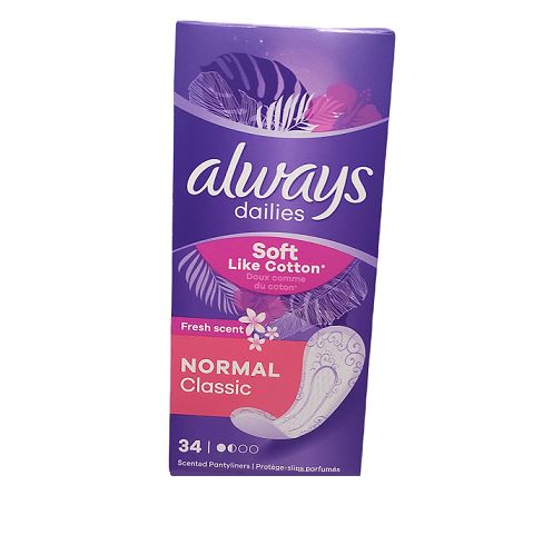 ALWAYS SOFT LIKE & COTTON slipové vložky 34 ks