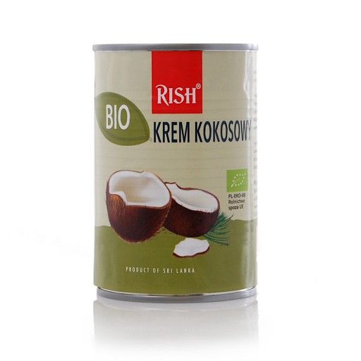 Kokosový krém 17% tuku (kokosové mlieko) BIO 400 ml
