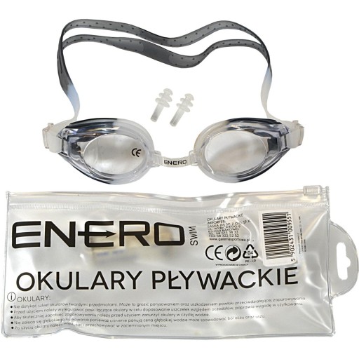 Plavecké okuliare, plavecké okuliare + štuple do uší ENERO