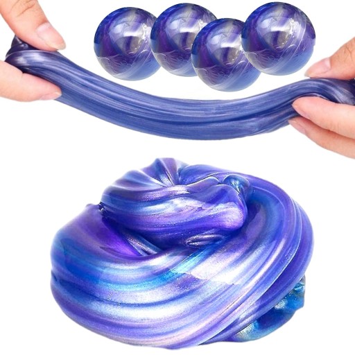 SLIME KRYŠTÁLOVÁ GUĽA SENZORY HMOTA GALAXY PLAST 4 ks.