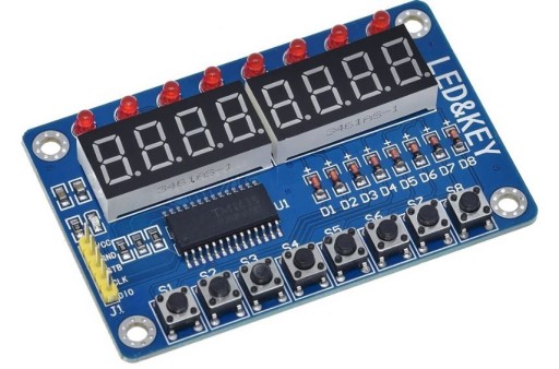 326 tlačidiel s 8-miestnym LED displejom TM1638