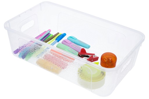 Nádoba organizéra, 5l box, priehľadný box s krytom, plastový box