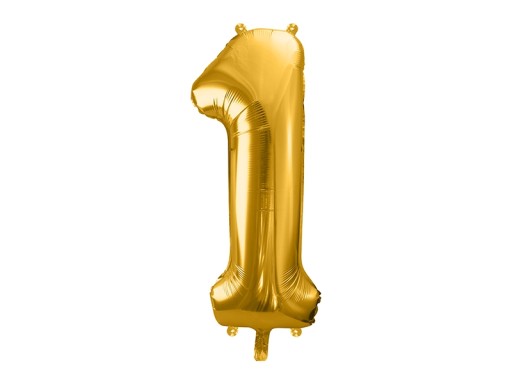 VEĽKÝ Fóliový balón Číslo 13 zlatý 100 cm Narodeniny