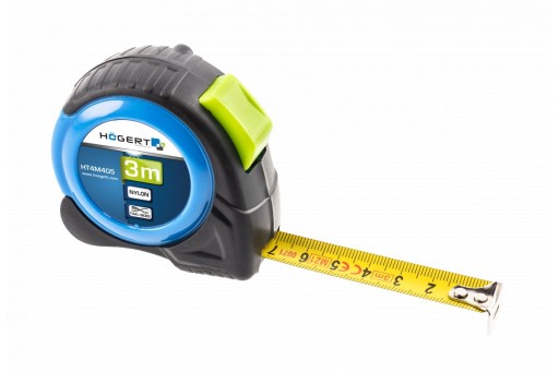 Zvinovací meter 3m 16mm nylonový obojstranný Hogert