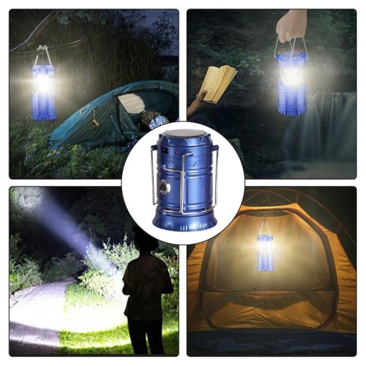 TURISTICKÁ LAMPA BATERIE CAMPING SOLAR LED USB baterka