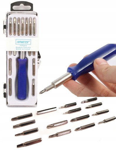 SADA PRESNÝCH SKRUTKOVACÍCH BITOV TORX 16 kusov