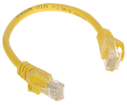 PATCHCORD RJ45/0,2-YELLOW 0,2 m