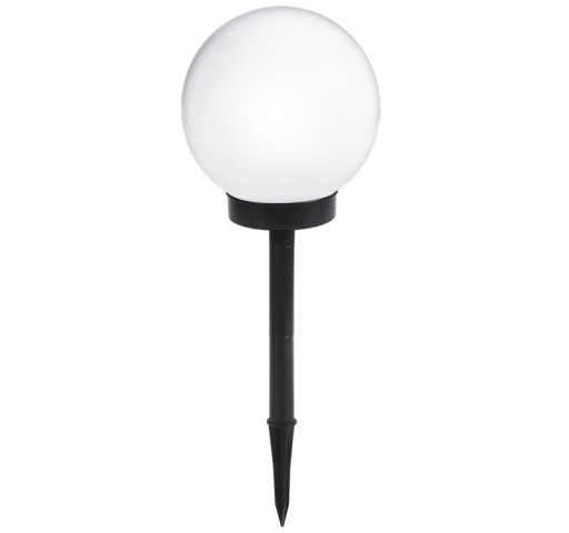 LED záhradné svietidlo SOLAR BALL WHITE 15 cm