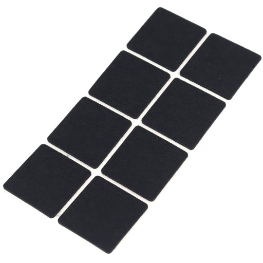 Čierna plstená podložka 5x5