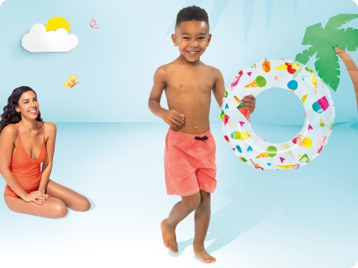 Plážová ZMRZLINA NA PLÁVAČKU 51cm INTEX