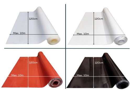 MVQ silikónová podložka, čierna, hrúbka 2 mm