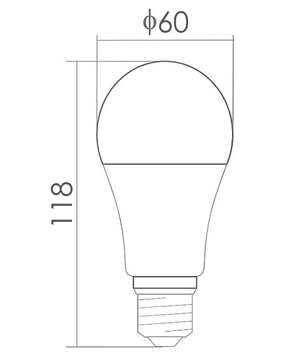 LED žiarovka klasická veľká E27 15W 6500K studená farba